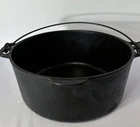 Vintage  Wagner Ware Sidney O Cast Iron Dutch Oven Pot 1268 Bail Handle No Lid
