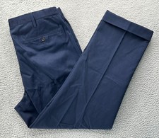  70 New Lands' End Men's Traditional Fit No Iron CW Chino Pants Navy 40x30
