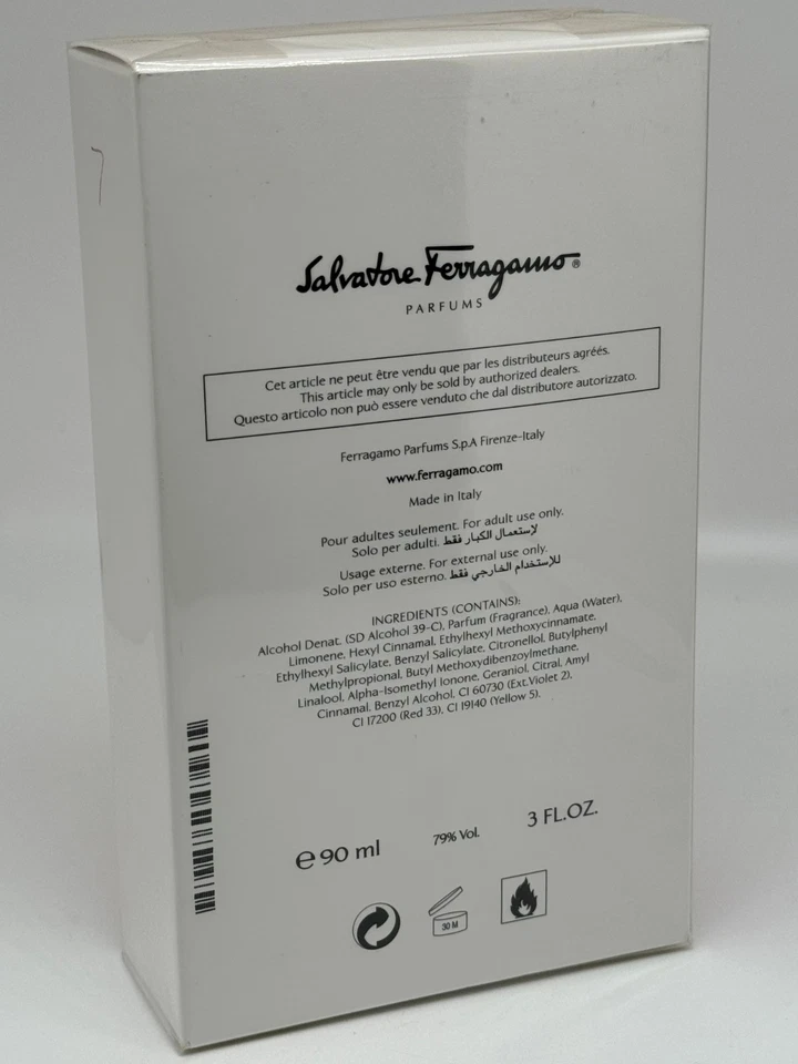 F PARA FASCINANTE por SALVATORE FERRAGAMO 3.0 FL oz / 90 ML EDT Spray Caja Sellada Foto 2 de 3