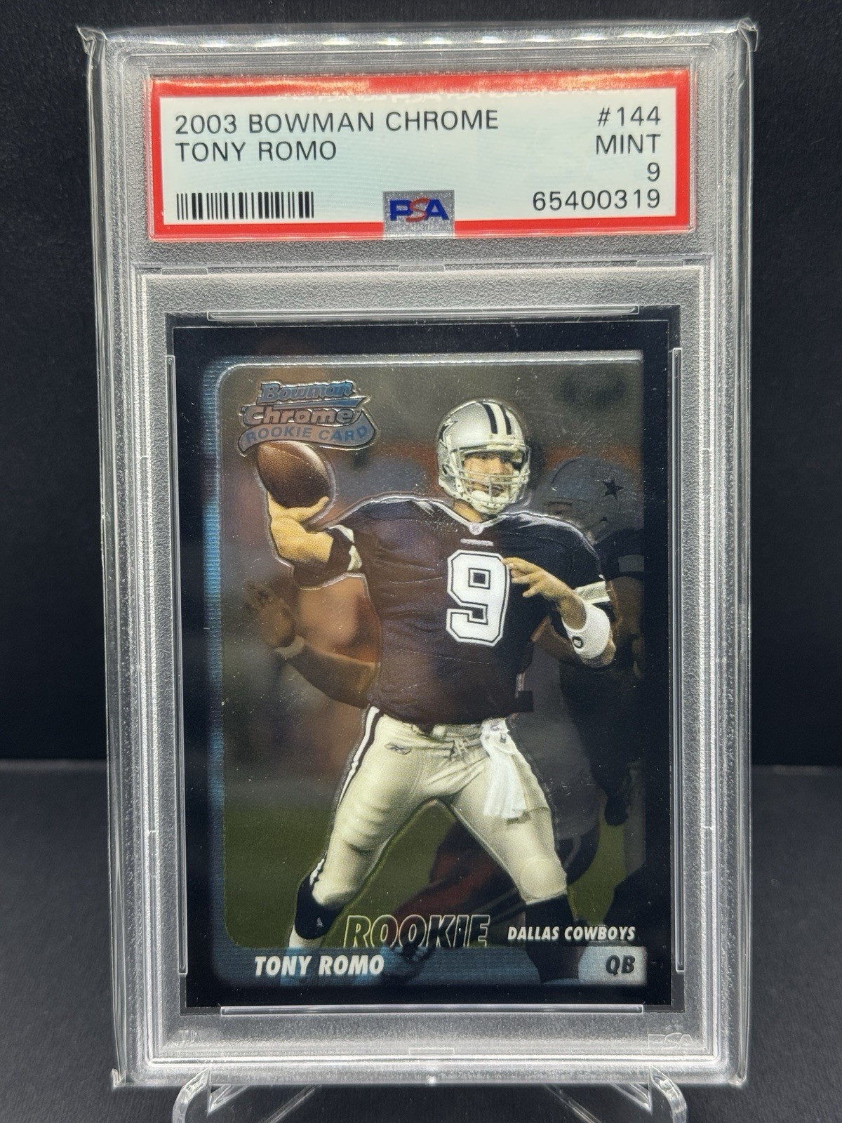 2003 Bowman Chrome Tony Romo #144 PSA 9
