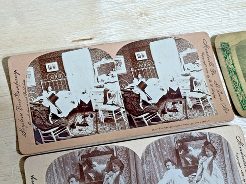 (9) Antique Photos Stereoscope | Risque or Naughty Themes | Average Condition - Picture 2 of 14