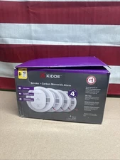 4pk Kidde 30CUA10-V Smoke Carbon Monoxide Detector Hardwired 10Yr Battery LED OB