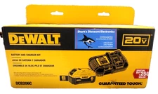 Brand New Dewalt Battery And Charger Kit DCB206C - SEALED - FREE SHIP