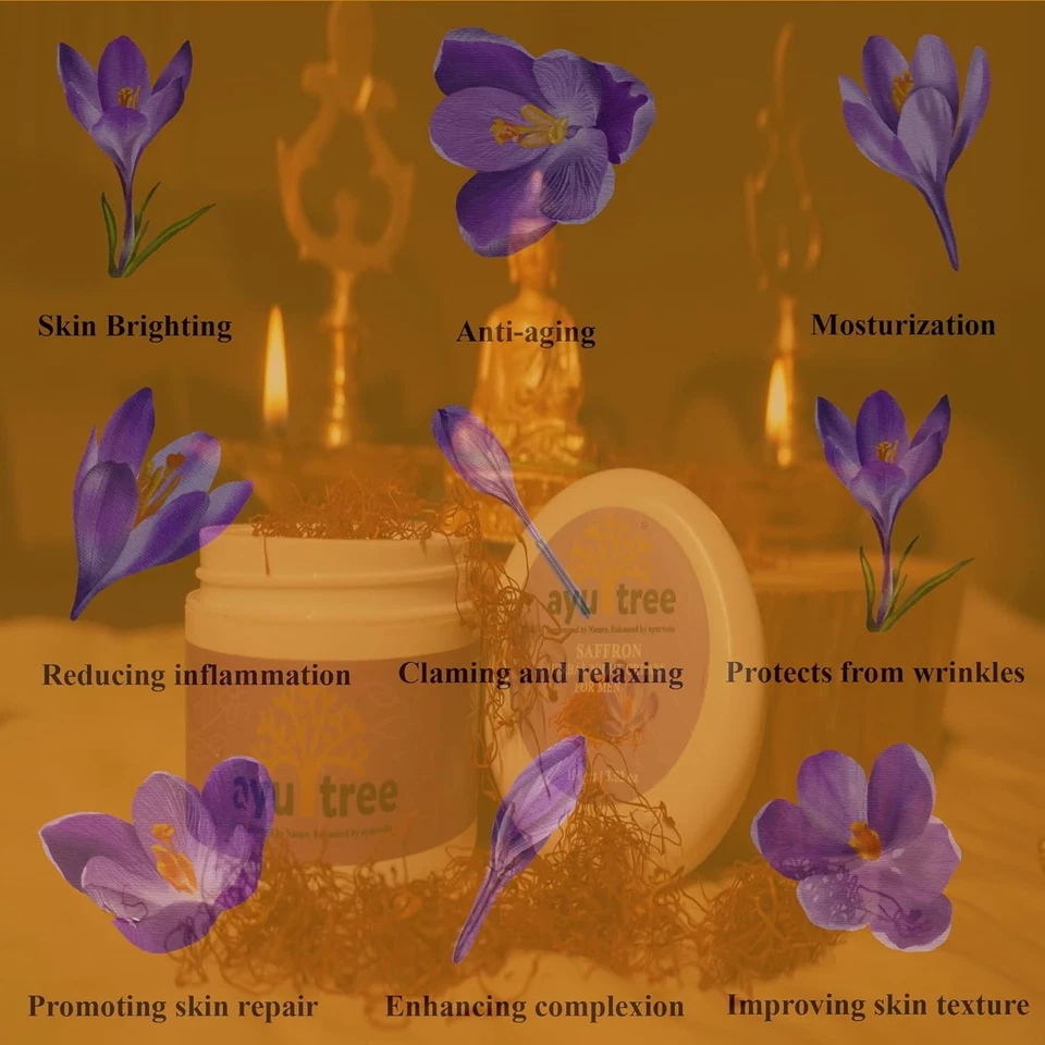 Ayutree Saffron Herbal Night Cream 100gm - Image 2 of 4