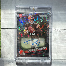 2025 Panini Prizm Rookies Shedeur Sanders’s no huddle RC auto