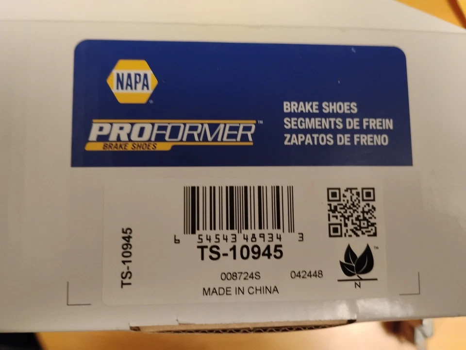 Zapatas de freno Napa Proformer para Scion, Corolla, Prius nuevas TS10945 Foto 2 de 4