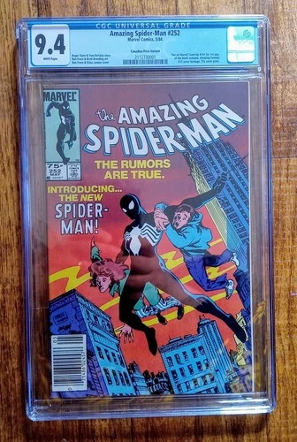 AMAZING SPIDER-MAN #252 CGC 9.4 CANADIAN PRICE VARIANT CPV NEWSSTAND KEY! 1984
