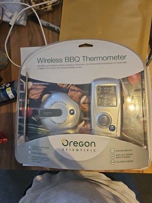 Grill Thermometer Digital LCD Fernbedienung Funk Sonde; Oregon Scientific AW129