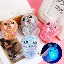 1PC Easter Glitter Bunny Stress Balls Squishy...