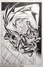 Original comic art page, Heroes Reborn # 5 pa...