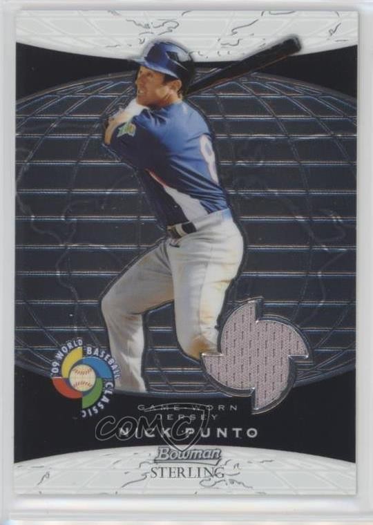 2009 Bowman Sterling World Baseball Classic Relics Nick Punto #BCR-NP 0af