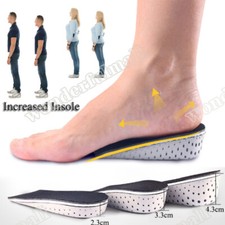 Air Cushion Height Increase Insole Heel Pad Lift Invisible Shoe Insoles Taller  