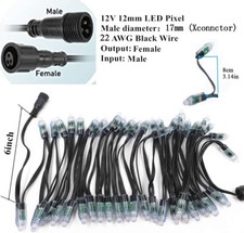 1000pcs 12v Ws2811 Led Pixel String Light 12mm Bullet Rgb Addressable Full Color