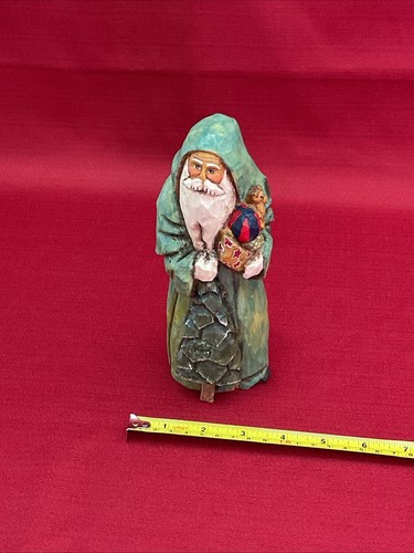 Vintage Captured Carvings Anthony Costanza Santa 480/3000 Christmas Folk Art - Picture 11 of 12