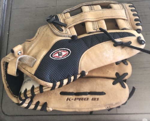 Easton K-PRO 81 Baseball Glove 13 Inch RHT Brown/Black Made With Kevlar Nice MIT
