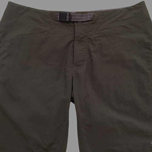 Mountain Hardwear Shorts Hiking Outdoor Women’s 8 Nylon Web Belted Pockets Green - Picture 4 of 8