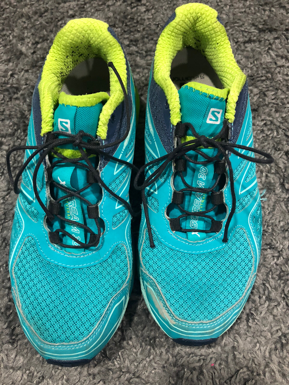 Scarpe da corsa da donna blu Salomon X Scream 3D City Trail taglia 8 verdi