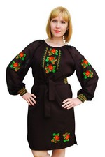 Ukrainian ethnic traditional folk embroidered dress, vyshyvanka. Sizes XS-XXXL