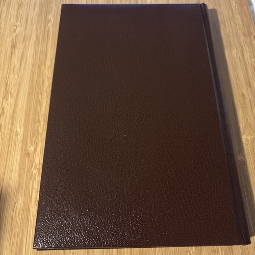 Louis L'Amour Hardcover Book Faux Brown Leather The Trail To Crazy Man - Foto 3 di 6
