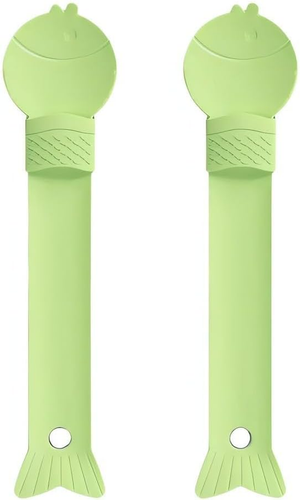 2Pcs Cat Food Spoon,Cat Strip Feeder,Cat Bar Squeeze Spoon for Cat Wet Snack,Lic
