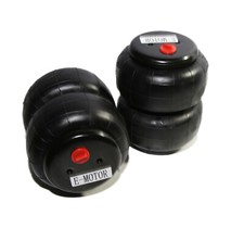 2pcs Universal Air Spring Bags Heavy Duty Standard 2500 Lb 12npt Single Port