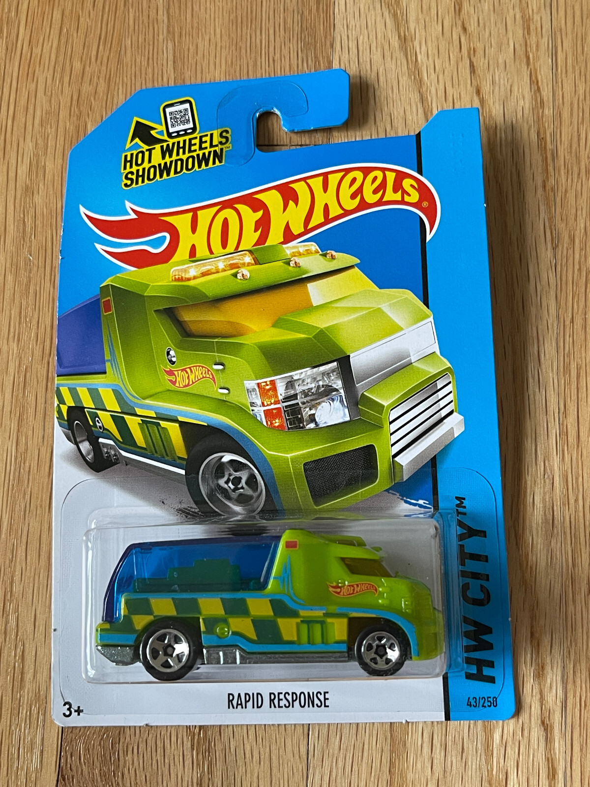 Hot Wheels Green Rapid Response - 2014 HW City #43/250 - NIB