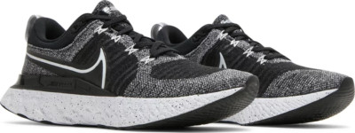 Nike React Infinity Run FK Flyknit 2 White Black CT2423-101 Women's 12 NEW!
