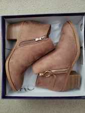 Top Moda Brown Taupe Boots Shoes, Size 5.5