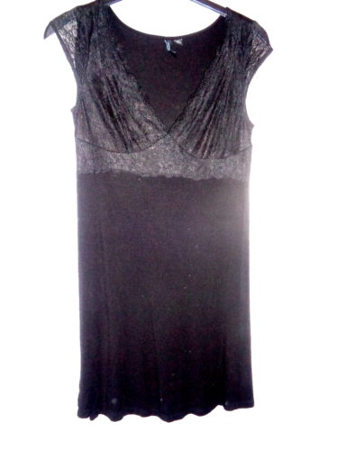 SIZE 12 CYNTHIA ROWLEY BLACK NIGHTDRESS - Picture 1 of 2