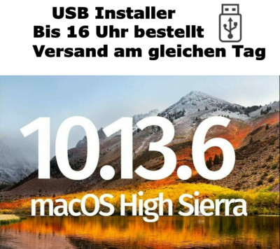 Mac OS X 10.13 High Sierra bootfähiger USB Stick Blitz Versand