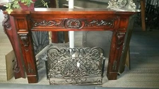 Custom Carved Fireplace Mantel