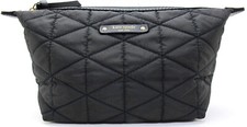 NWT KATE SPADE Jodi Wilson Road Quilted Nylon Black Cosmetic/Make Up Pouch Bag