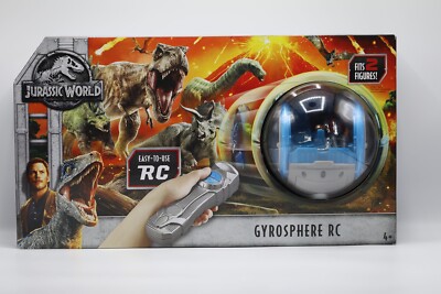 2017 Mattel Jurassic World GYROSPHERE RC with Owen Action Figure FNH11