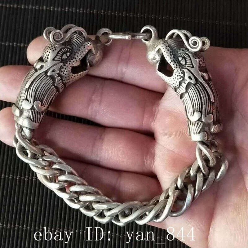Tibetan silver dragon best sale bracelet