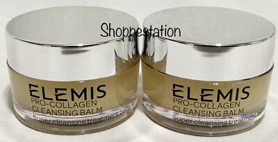 Lot Of 2 Elemis Pro-Collagen Cleansing Balm 20g / .6oz Each ( Total 40g )