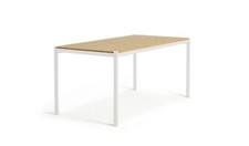 Habitat Caleb Wood 4 Seater Dining Table White Stylish and Durable Dining Table