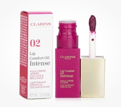 Clarins Lip Comfort Oil #02 RASPBERRY - 0.2oz/7mL - NIB