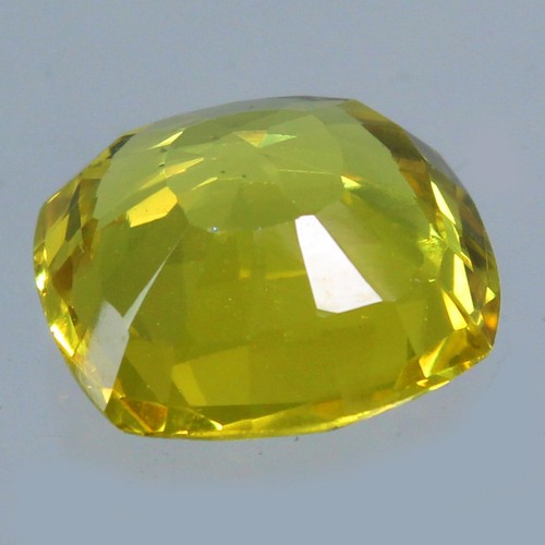 Natural 9.65 Ct Tanzania Yellow Tanzanite Cushion Unheated Certified Gemstone - Picture 2 of 6