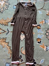 Kickee Pants Brown One Piece Outfit Bamboo Seal Butt Bamboo 2 Year Pajama Footle