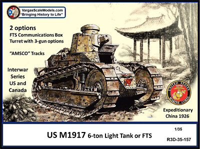 1/35 US/Canada M1917 6-ton tank or FTS Com 2-in-1 kit Meng Takom