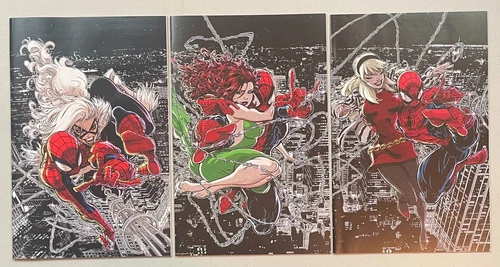 3 Comic Lot Amazing Spider-Man 26 28 & 30 Retail Virgin Variant Kaare Andrews NM
