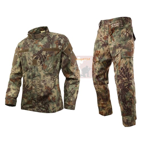 Men's Military BDU Tactical Uniform Shirt Pants Kryptek Hunting Suit Set - Picture 26 of 28