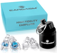 High Fidelity Earplugs with Blue Filters - Reusable Noise Reduction Hearing P...