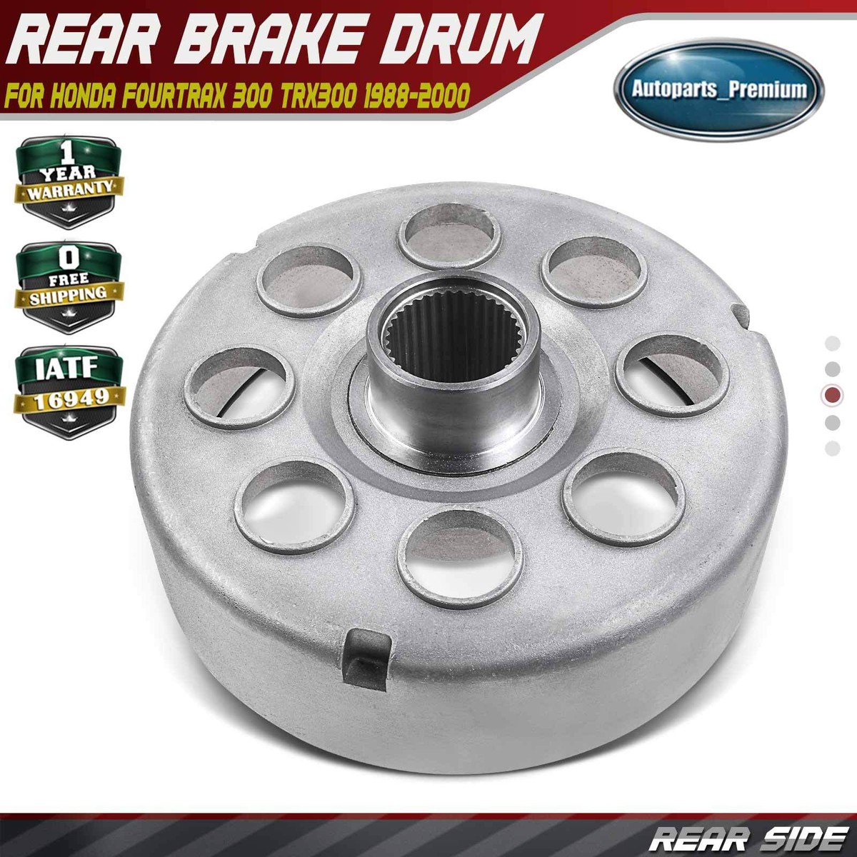 1988-2000 Honda FourTrax 300 2x4 4x4 Rear Brake Drum Assembly 2x