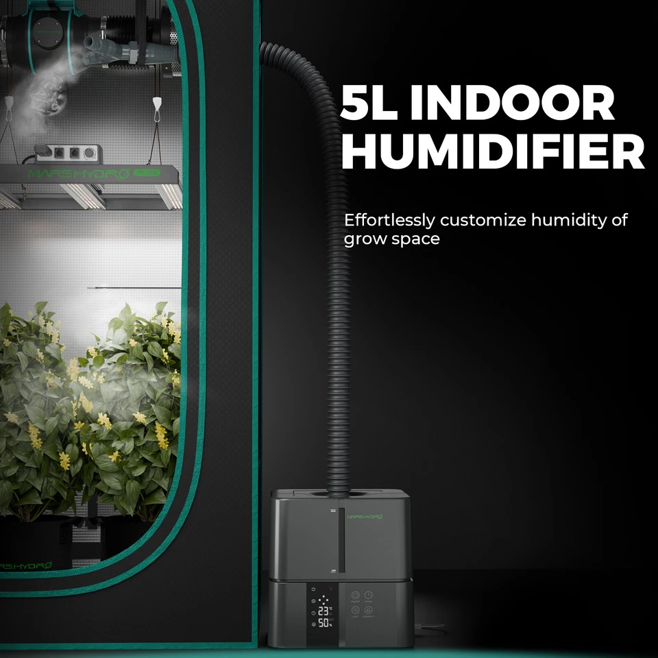Mars Hydro 5L Ultrasonic Cool Mist Humidifier Hydroponic Humidifier for Tent - Image 2 of 4