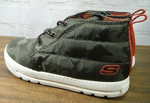 Bebê Menino camuflagem oliva Skechers Hi-top Sapatos Botas Com Zíper tamanho 10-Excelente Estado Usado | eBay
