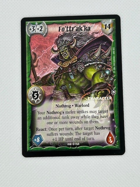 FO'TTR'AK'KA - Warlord CCG Saga of the Storm TCG - | eBay