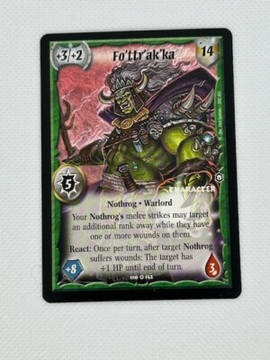 FO'TTR'AK'KA - Warlord CCG Saga of the Storm TCG - | eBay