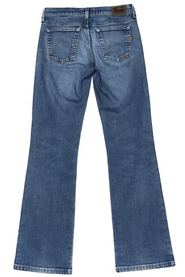 VINTAGE ARMANI Jeans FLARED Women s Size 27 Indigo Series 004 Low Rise Y2K