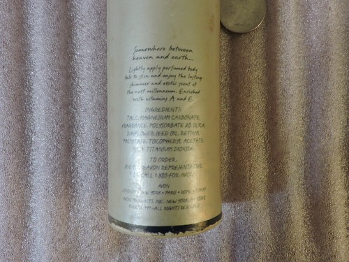 ONE Millennia perfume powder make up dry cosmetic vanity canister cylinder talc - Picture 3 of 4